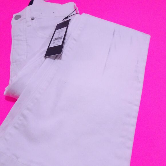 NWT Veronica Beard Carson High Rise Ankle Flare Jeans Sz 27 NWT 278 White IRRG - Picture 5 of 7